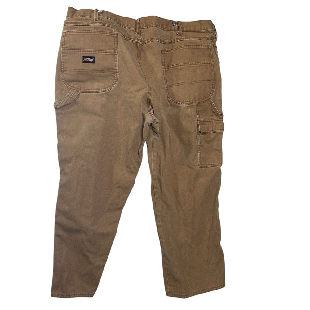 Vintage Dickies Double Knee Pants  Size 44 Carpenter Tan Cargo Workwear READ